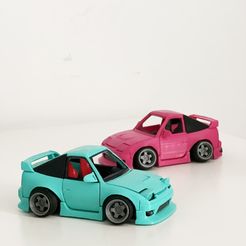 IMG_9843.jpg 3D file Nissan 200sx Cartoon model kit・Model to download and 3D print