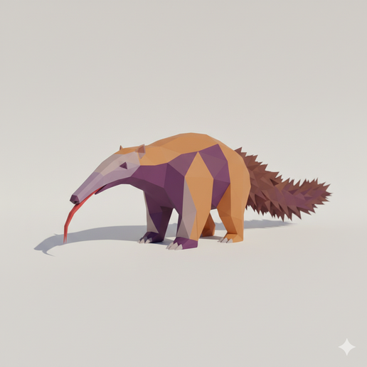 Low-Poly Giant Anteater