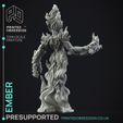 Ember-4.jpg Ember - Fire Elemental - Dungeon Cleaning Inc - PRESUPPORTED - Illustrated and Stats - 32mm scale