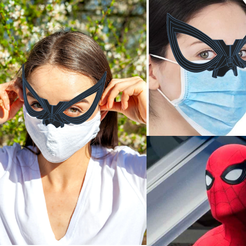 tapabocas.png Yeux Spiderman pour masques - Ojos Spiderman ojos para tapabocas - Yeux Spiderman pour masques