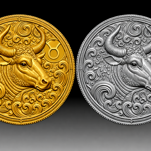 Taurus zodiac sign READY FOR 3D PRINTING