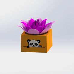 Panda-Planter.jpg Fichier STL Jardinière Panda・Plan pour impression 3D à télécharger