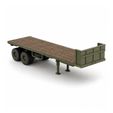 M871A2-Semi-Trailer-5.jpg M871A2 Military Flatbed Semi-Trailer STL – Tactical Cargo Trailer – HO Scale 1/87