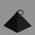 Render.png The Board Black Pyramid Keychain – Control