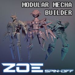 aa-portada-INSTA.jpg 3D file Modular Mech Builder SpinOff ZOE・Model to download and 3D print