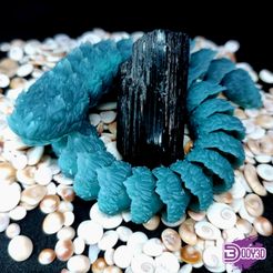 hfgdjgfhdjj-00;00;00;00.jpg STL file Articulated Hairy Snake・3D printing idea to download