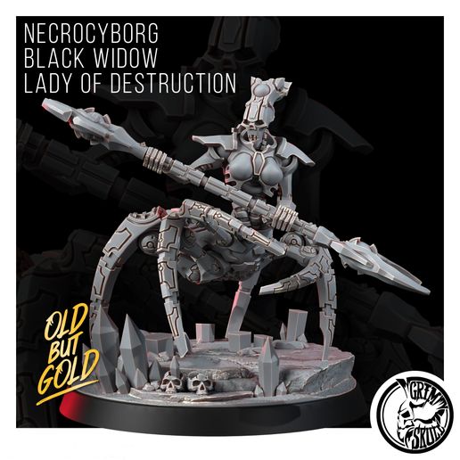 NECROCYBORG BLACK WIDOW LADY OF DESTRUCTION