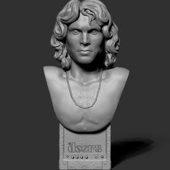 01.jpg OBJ file Jim Morrison The Doors・3D printing idea to download, marianoceol