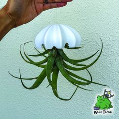 jelly.jpg STL file Giant Jellyfish Air Plant Holder・Template to download and 3D print