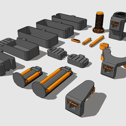 support_bobine_caisson1.png Fichier STL gratuit Spool holder & more - supports bobines et accessoires modulables・Objet à télécharger et à imprimer en 3D