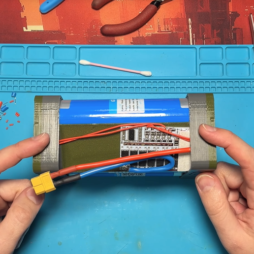 32140, 33140, 33138 Case for LiFePO4 Battery (Lead-Acid Replacement) - 3D model önizlemesi