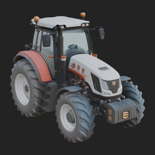 Farm Tractor Model Design 9 - 3D Print Model