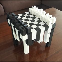 Hollow3_CB_02.jpg Free STL file Hollow3 chessboard・Template to download and 3D print, H33ro