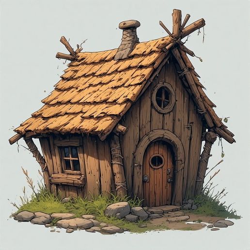 Stick House 2 3D model