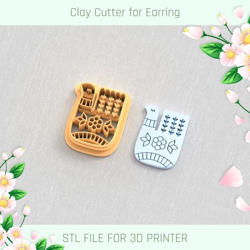 Folk Art Bird B Clay Cutter