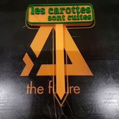 32105268_10214475783001596_4395685881114001408_n.jpg Archivo STL PANNEAUX POTAGER JEUX DE MOTS "CAROTTES"・Diseño de impresión en 3D para descargar