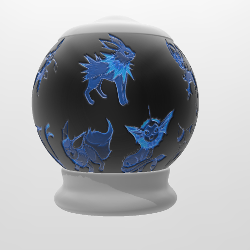 Pokemon litho lamp 3D model