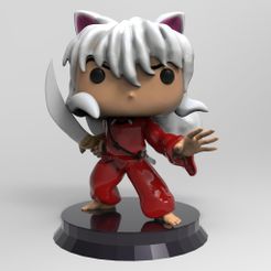 untitled.212.jpg OBJ file Inuyasha funko・3D printing model to download