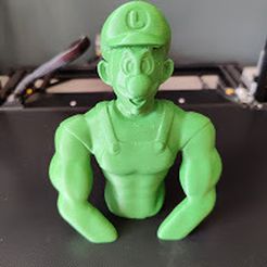 Front.jpg STL file Buff Luigi・3D printable model to download, TheLankySculptor