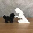 WhatsApp-Image-2023-01-10-at-13.42.33-1.jpeg Girl and her Maltese (straight hair) for 3D printer or laser cut