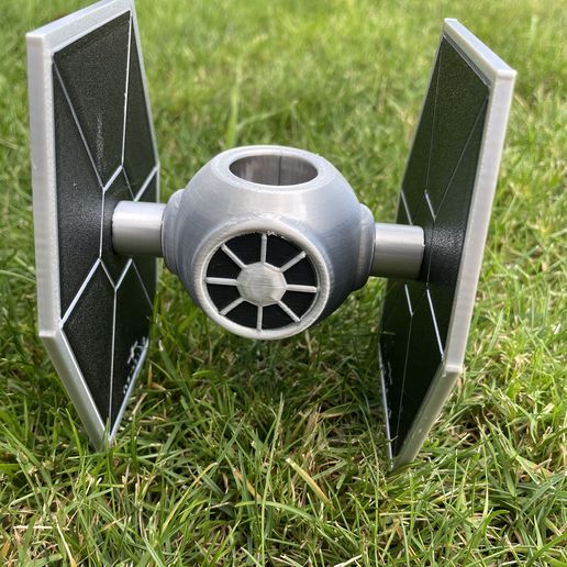 IMG_5174-conv.jpeg STAR WARS TIE FIGHTER PLANTER / POT EASY PRINT