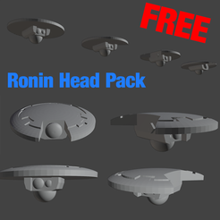 thumbnail.png Fichier 3D gratuit 2pi Ronin Head Pack [GRATUIT]・Modèle à télécharger et à imprimer en 3D