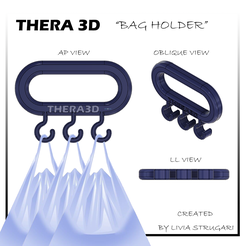 PROGETTO-BAG-HOLDER-CULTS.png STL file THERA 3D bag holder・3D printer model to download