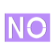Molde_NO.stl Word templates YES and NO - Word template