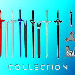 SAO-promo-xi.png Sword Art Online Sword Bundle | SAO, AOL, GGO, Alicization | Scabbards, Display Plinth Included | By Collins Creations 3D