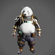 panda5.png Panda skin Fortnite charactere Model 3D