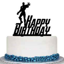 STL file Happy Birthday Fishing Cake Topper 🎂・3D printer model to  download・Cults