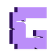 G_R.stl MINECRAFT Letters and Numbers | Logo