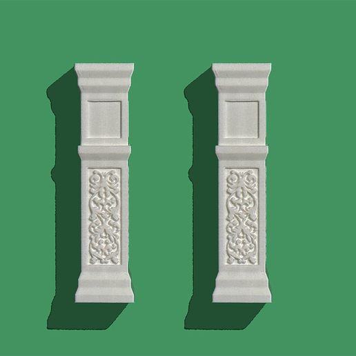 PILLAR 1:12 DOLLHOUSE SCALE 3D model
