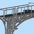 6.jpg Double Track Cantilever signal bridge for scale model trains