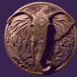 12.jpg elephant medallion for casting