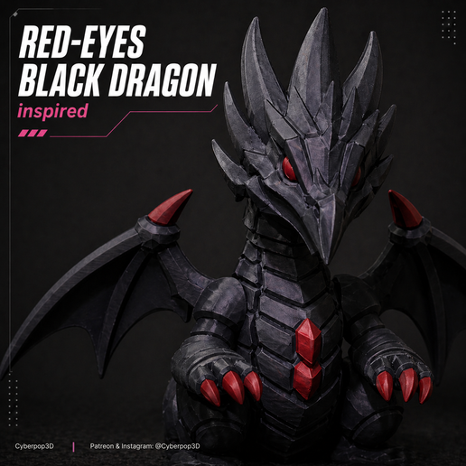 Red Eyes Black Dragon I Yugioh Fan Art l Multi-Color No-AMS