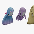 11.png 20 STYLIZED FEMALE HAIR MODELS PACK 6