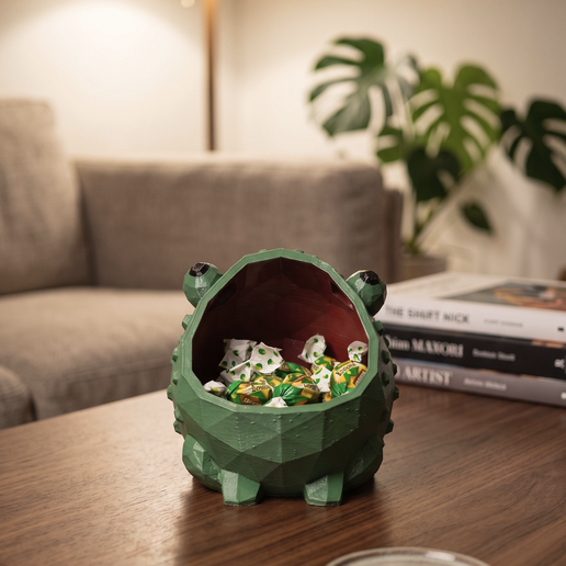 Low-Poly Frog Catch-All Tray
