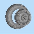 10.jpg STL printable Tire and Rims for Lada Niva  3D print