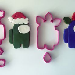 2.jpg COOKIE CUTTERS CORTANTES AMONG US NAVIDAD/CHRISTMAS PACK