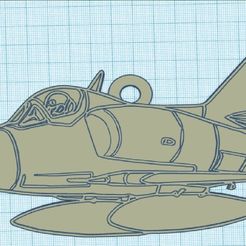 A-4-Q.jpg STL file A-4 Q aircraft・3D printer model to download