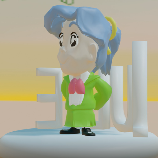 Julie, crazy college crazy 3D model