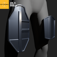 1.png 3D file The Mandalorian - Thigh Plate armour - 3D model - STL (digital download)・3D print model to download