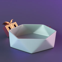 render_31.png STL file lowpoly bowl・3D printing design to download