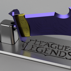espada-lol.png STL file LEAGUE OF LEGENDS SPIRIT BLOSSOM RIVEN SWORD・Model to download and 3D print