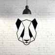 15.Pandaface.jpg Panda Wall Sculpture 2D