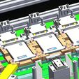 000012.jpg Automatic Li-Battery Mobile Battery Sticker Labeling Machine 3D CAD Model