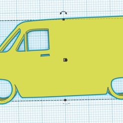 Web-capture_6-9-2023_16130_www.tinkercad.com.jpeg STL file Ford Mk2 Transit Van Silhouette Keyring・3D printable model to download