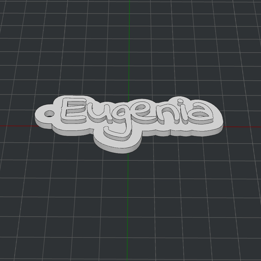 Keychain Eugenia 3D model
