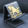 Capricon phonestand sidways pic 1.jpg Capricorn Zodiac Phone stand